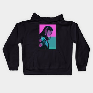 Cyberpunk Anime Girl Kids Hoodie